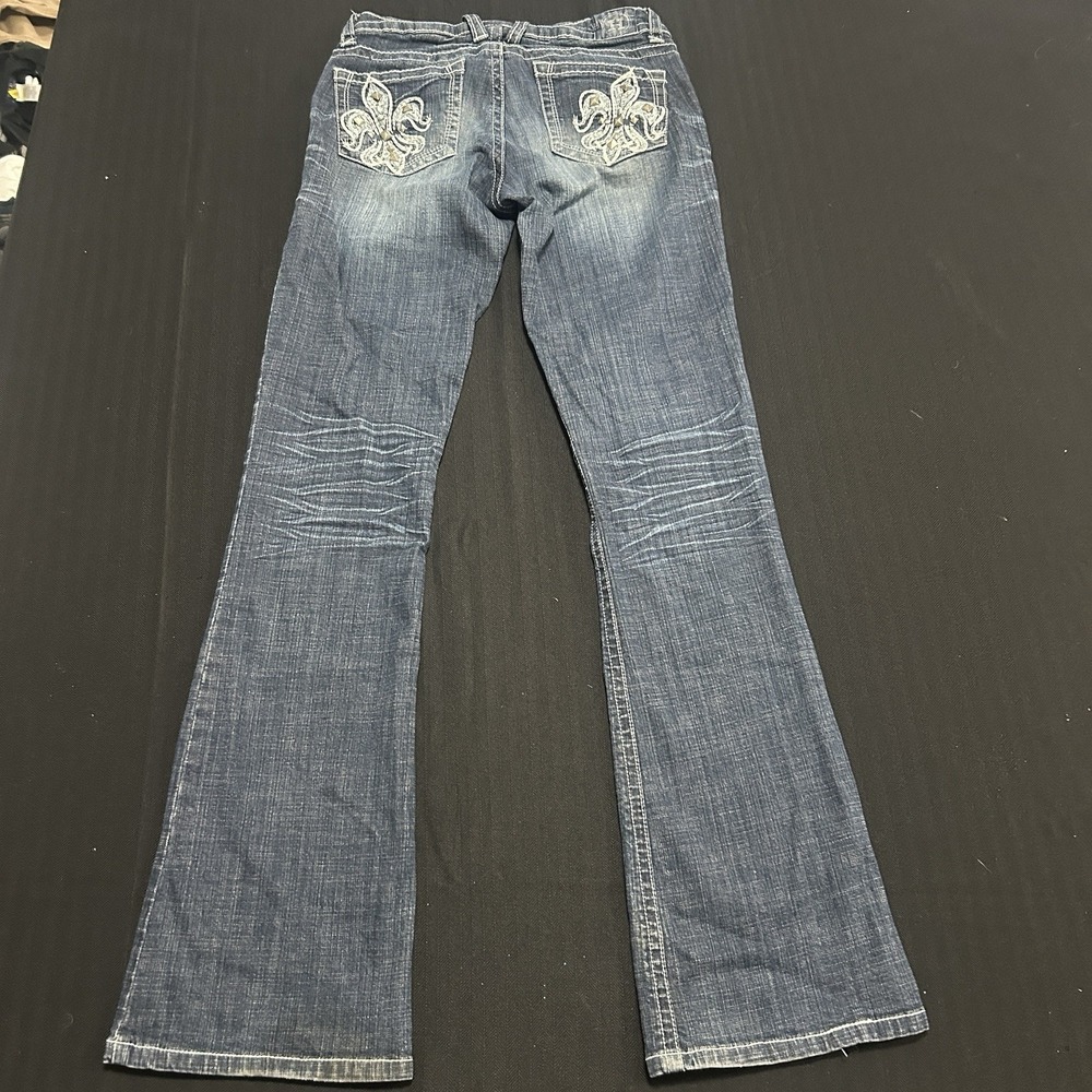Hydraulic Jeans Y2K Womens Size 7/8 Curvy Boot Flare Rhinestones